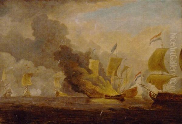 The Dutch Fleet In Action - view 1