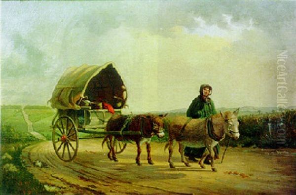Mary Ridout And Her Donkey Wagon - view 1