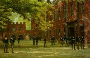 School Yard, Eton College by Henry Jamyn Brooks