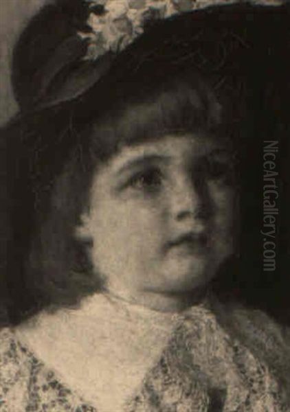 Portrait Of A Young Girl In Lace Collar - view 1