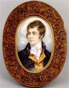 Portrait Of Robert Burns by Nicholas Alden Brooks