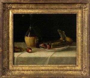 Still Life With Wine, Sardines And Cigar by Nicholas Alden Brooks