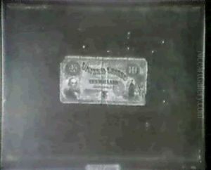 Ten Dollar Note/a Trompe L'oeil Painting by Nicholas Alden Brooks