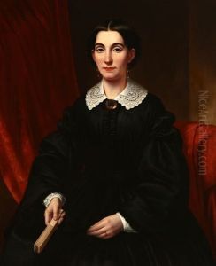 Portrait Of A Woman, Probably A Gold Rush Widow by Samuel Marsden Brooks