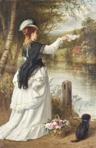 Waiting For The Ferry by Thomas Brooks
