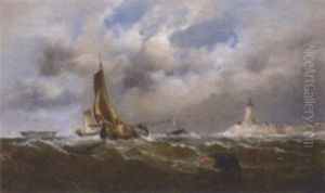 Running Into Harbour Ahead Of The Squall by William (of Ramsgate) Broome