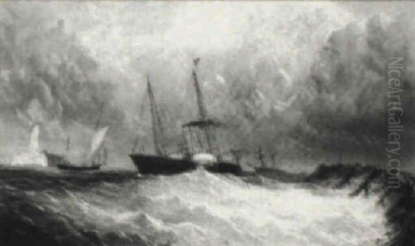 A Steam Packet At The Mouth Of A Harbour - view 1