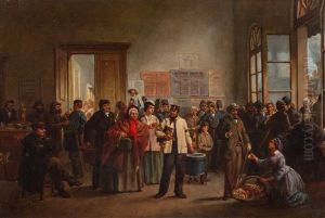 The Waiting Room At The Train Station by Jan Jacob Broos