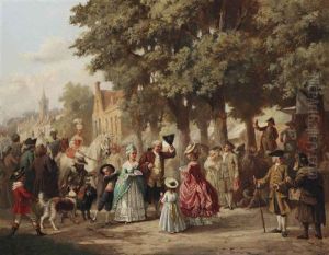 A Village Festival by Jean Jacques Zuidema Broos
