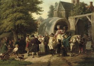 The Travelling Salesman by Jean Jacques Zuidema Broos
