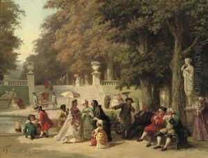 The Garden Party by Jean Jacques Zuidema Broos