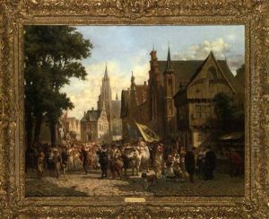 La Fete Du Village by Jean Jacques Zuidema Broos