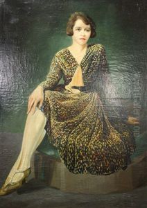 Portrait De Femme Assise by Lucien Broque