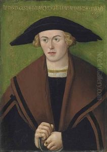 Portrait Of Jochum Wirman, Half-length, In Black Robes And A Brown Cloak, Wearing A Hat Portrait Of Jochum Wirman, Half-length, In Black Robes And A Brown Cloak, Wearing A Hat