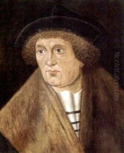 Portrait Of A Gentleman Wearing A Fur-lined Coat And A Black Hat