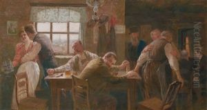 Wirtshausszene by Oskar Max Broesel