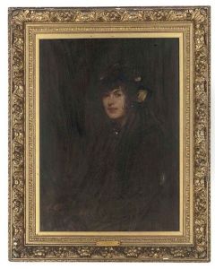 Portrait Of Fedalma In A Black Dress Portrait Of Fedalma In A Black Dress