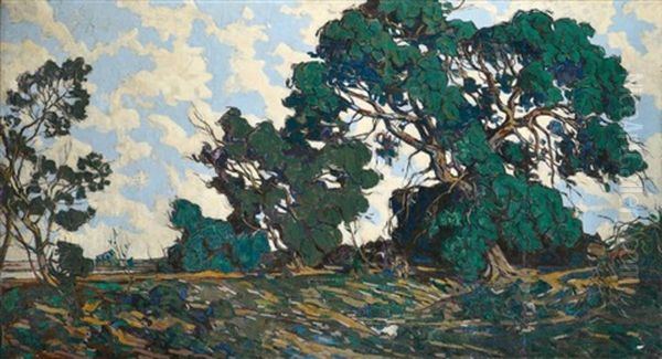 Arbres Noueux Au Bord De L'etang - view 1