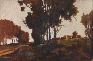 Paysage Aux Grands Arbres by Eugene Brouillard