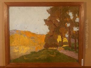 Arbres Au Bord De L'eau Montagnes (sketches)(recto-verso)
