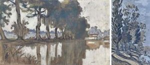 Reflets Sur Un Etang De La Dombes (+ Les Grands Arbres; Verso) Reflets Sur Un Etang De La Dombes (+ Les Grands Arbres; Verso)