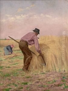 Les Moissons by Pierre-Andre Brouillet
