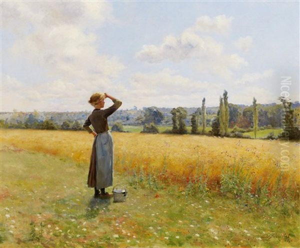 Mittagszeit Bei Der Kornernte - view 1
