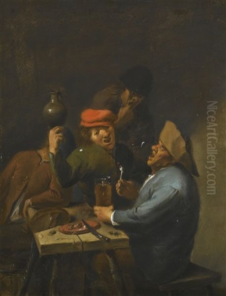 The Drinkers by Adriaen Brouwer