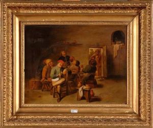 Interieur D'auberge Anime by Adriaen Brouwer