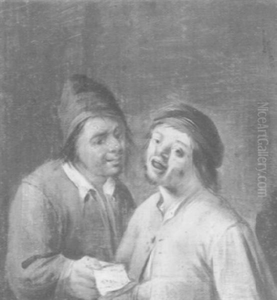 Two Singing Young Men - view 1