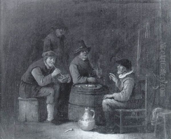 Buveurs Et Fumeurs Dans Une Taverne - view 1