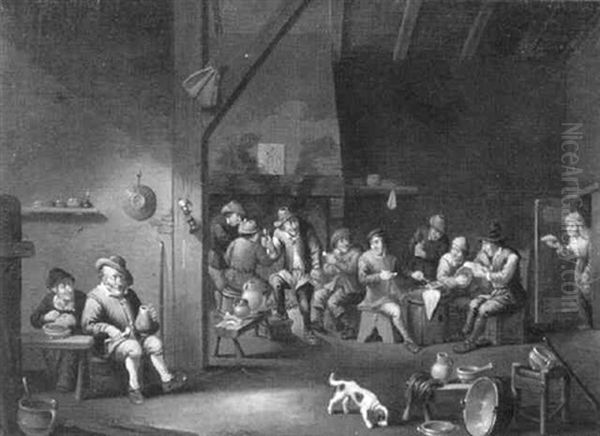 Smokers In An Inn - view 1