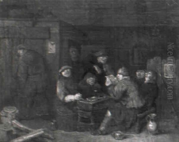 Bauern In Der Schenke, Denen Ein Geiger Aufspielt - view 1