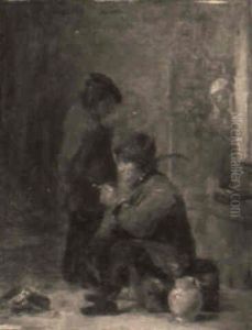 Peasants Smoking by Adriaen Brouwer