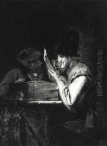 Three Boors At A Table