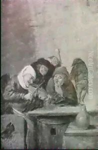 Boors Making Music In An Inn