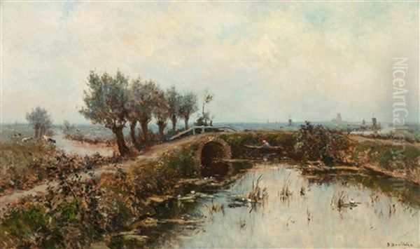 Rowing Boat In Polder Landscape, Voorburg - view 1