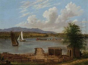 Construction Of New York Central Railroad by Albertus (Del Orient) Browere