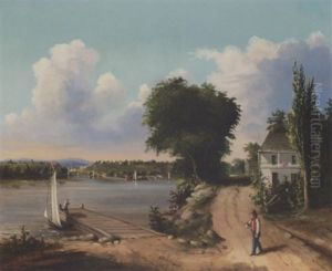 Catskill On Hudson by Albertus (Del Orient) Browere