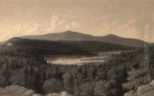 View Across A Lake by Albertus (Del Orient) Browere