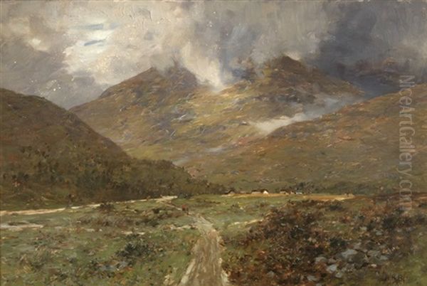 Landscape In Strathtay, Perthshire, Scotland With Figure - view 1