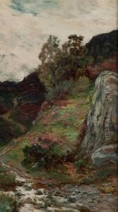 Highland Burn by Alexander Kellock Brown