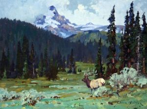 Elk Country by Belmore H. Brown