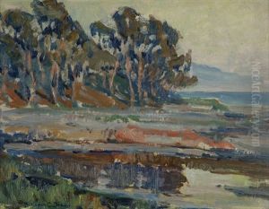 Coastal Scene With Trees