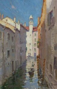 A Little Canal In Venice
