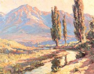 Mountain, Trees And River Mountain, Trees And River