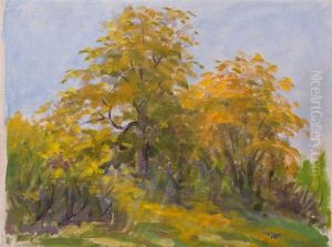 Autumn Trees by Bolton Brown