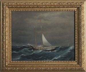 A Gloucester Schooner In Rough Seas