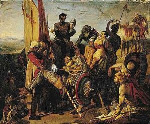 The Body Of Harold Brought Before William The Conqueror