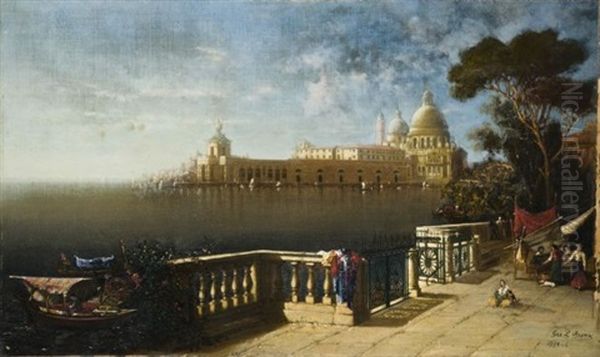 Morning At Venice From A Public Garden - view 1